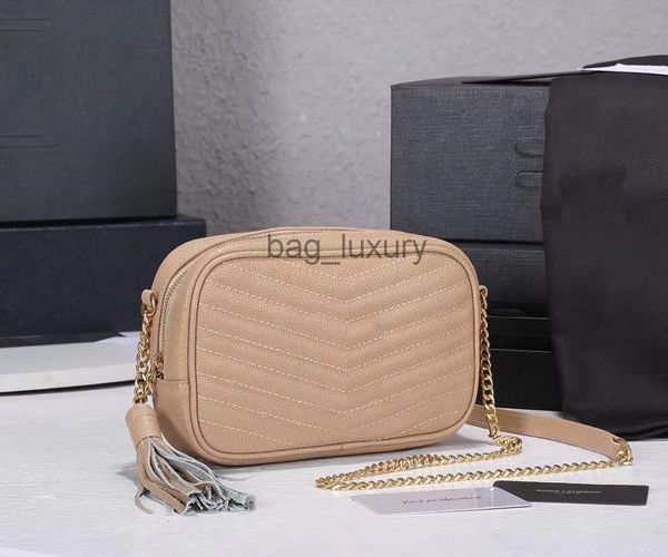 

designer luxury handbags women's lou camera bag quilted leather tassel cross one shoulder diagonal chain bag wallets