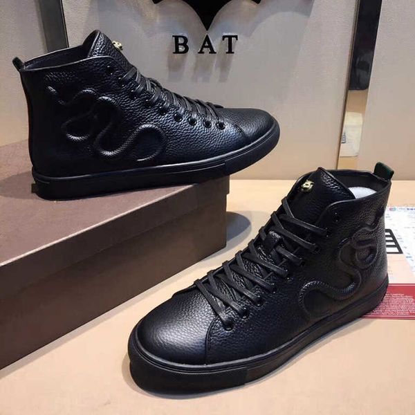 

new ankle boots mens sports runner shoes for men high sneakers casual tcheap, Black