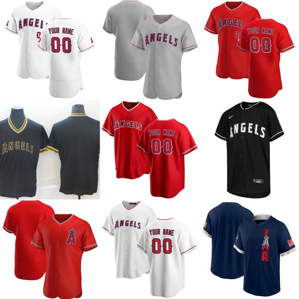 

2022 custom jersey mens women youth los angeles''angels''21 mike mayers 5 albert pujols 62 jose quintana 43 patrick sand, Blue;black