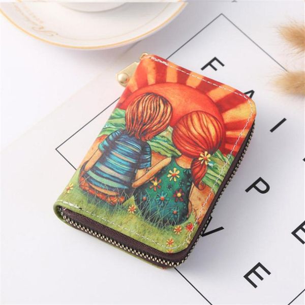 

gspot korean cartoon multi card lady organ bag purse 21289c, Red;black
