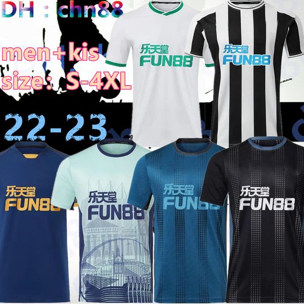 

s-4xl 22 23 soccer jersey newcastle isak botman bruno g joelinton trippier 2022 2023 united maximin wilson shelvey almiron targett wood foot, Black;yellow