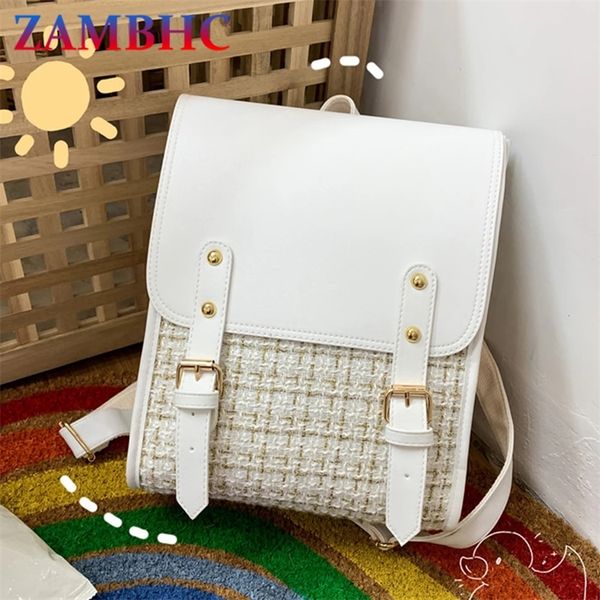 

school bags 3 layers women's backpack leather backpacks for teenage girls sac a dos travel fashion ladies mochilas 220901