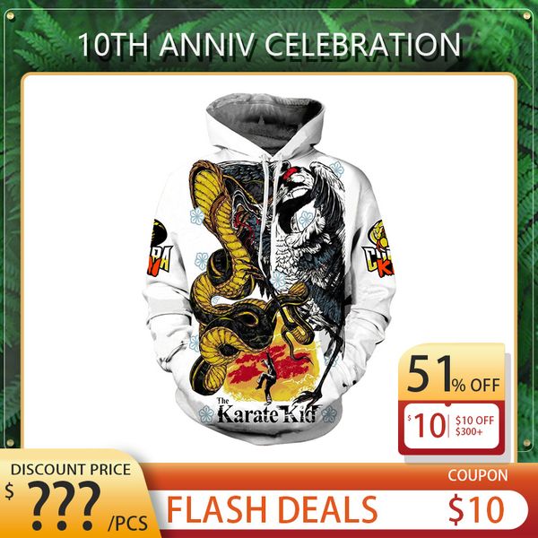 

2021 mens jacket hoodie autumn and winter style sweatshirt for men women fashion karate cobra embroidery, Black