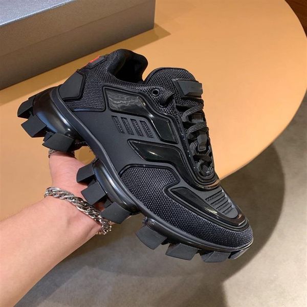 

luxury design men and women sneakers cloudbust thunder knit oversized lightweight rubber sole 3d casual shoes1838, Black;red