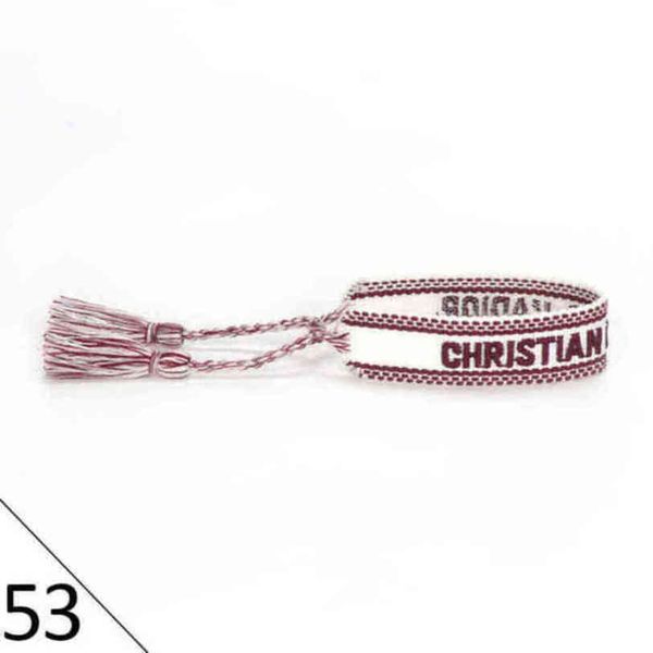 

brand fashion bracelets woven friendship for womens handmade braided luxury bracelet designers with tassel print embroidery mens jewelry ban, Golden;silver