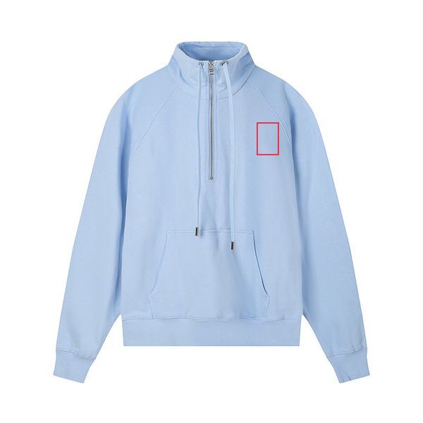 

hoodie designer hoodie sweatshirt macaroon love embroidery half zipper sweater terry for men and women with the same paragraph leisure tech, Black