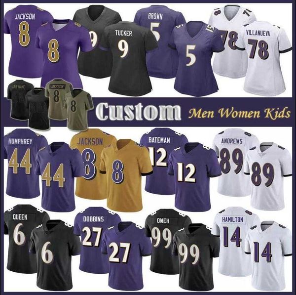 

custom lamar jackson jersey baltimore''ravens''14 kyle hamilton mark andrews justin tucker ray lewis ed reed pro marlon