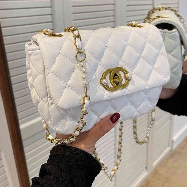 

evening bags this year's popular bag womens cchbag summer versatile 2022 new fashion lingge chain messenger small square