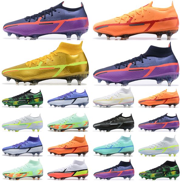 

soccer cleats shoes phantom gt2 dynamic fit df elite fg firm ground cleat football sneakers mens trainers boots high low black golden orange