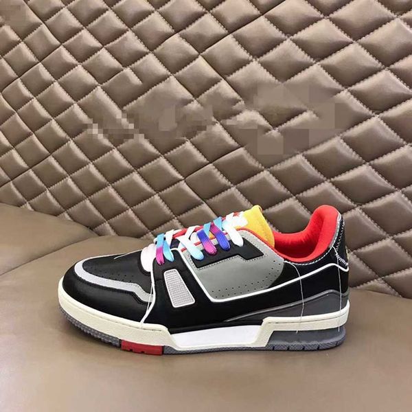 

realleatherlace-uplow-asualsingle men fashion shoesformanoriginal outsole38-45 mkjjjk000003, Black