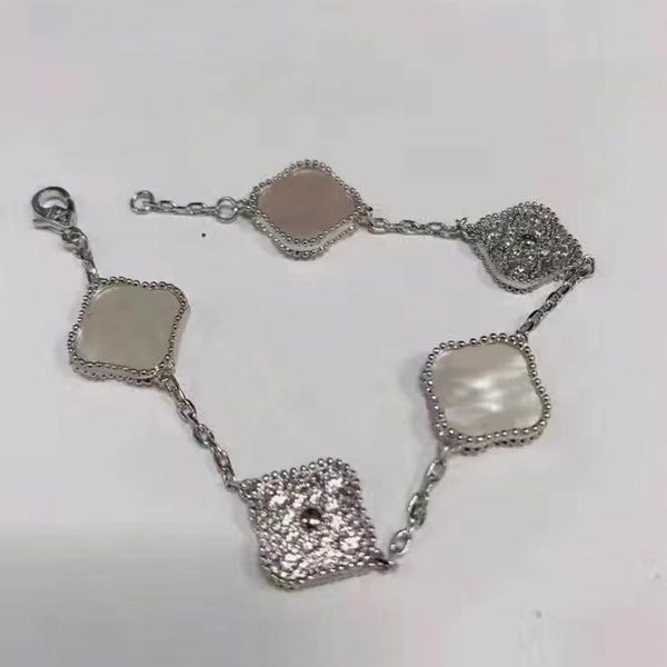

fine women jewelry clover pendant necklace bracelet for gift, Silver