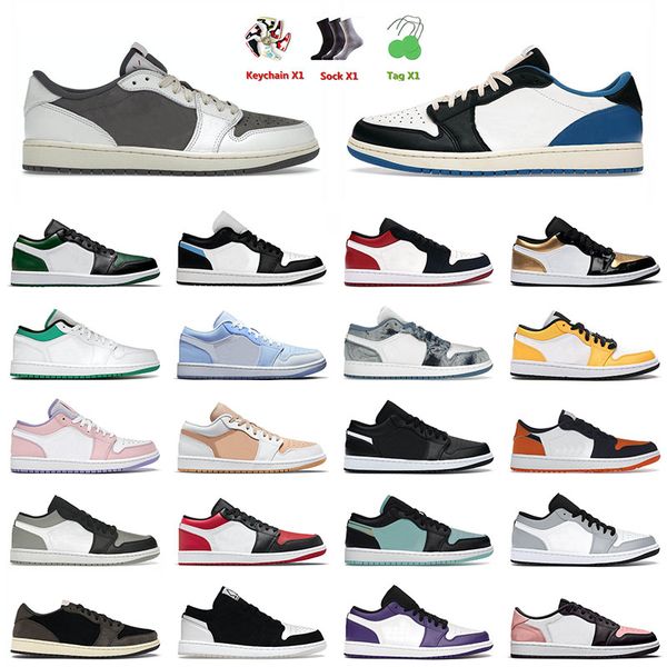 

jumpman og 1 1s low basketball shoes fragment x ts reverse mocha tropical twist neutral grey pollen for men women tennis trainers sneakers