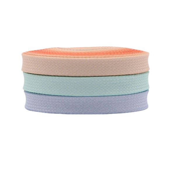 

1pair fashion colorful shoelaces candy gradient boot shoelace silk canvas sneaker shoe laces growing rainbow strings 115cm 137cm, White;pink