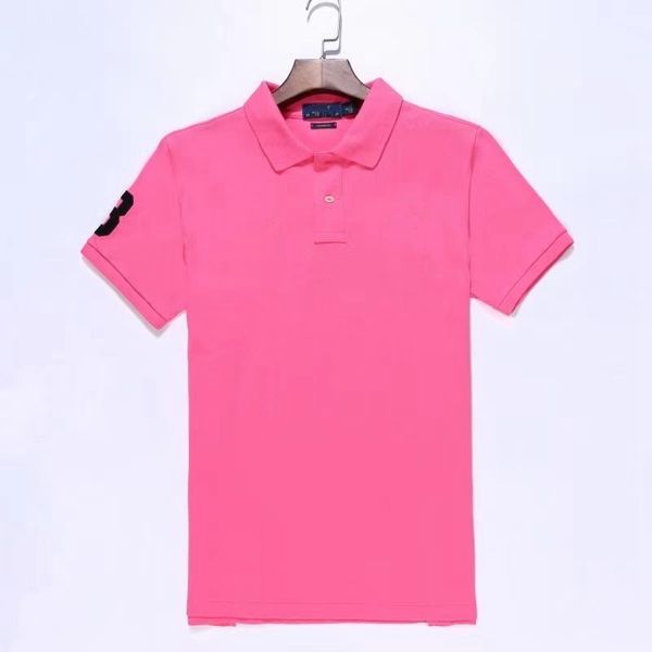 

2027 wholesale polos shirt european and american size summer men's short-sleeved casual color matching cotton plus size embroidered fas, White;black