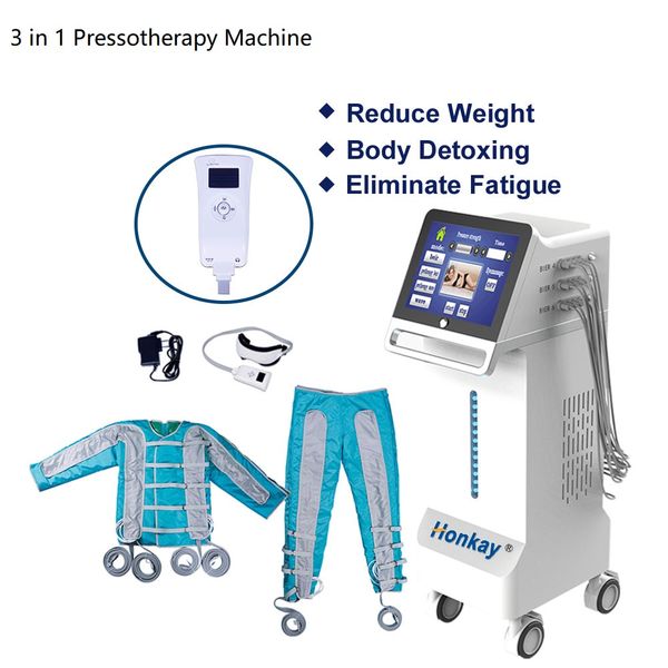 

press therapy slimming machine air pressure lymphatic drainage equipment pressotherapy device 3 in 1 infrared light eyes massager for cellul