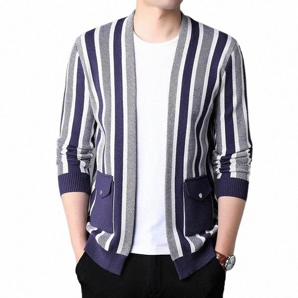 

men's sweaters men's sweaters fashion soft viscose blended cardigan sweater men relax fit v neck knitted button pockets striped ju, White;black