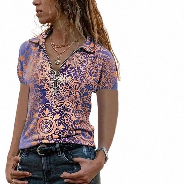

women's blouses & shirts women's blouses & shirts fashion zipper floral blouse shirt loose v-neck tee summer casual ladies female, White