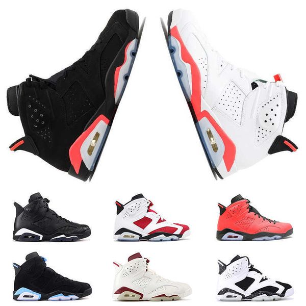 

6 6s mens basketball shoes infrared unc maroon black cat carmine oreo red men designer trainer shoe sports sneakers size 4147 for man