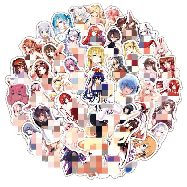 

50pcs anime hentai sticker for diy lapskateboard motorcycle decals