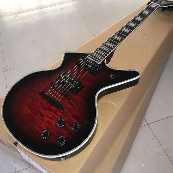 

this is new guitar burgundy water ripple shaped electric guitar