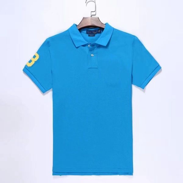 

wholesale 2004 summer new polos shirts european and american men's short sleeves casual colorblock cotton large size embroidered fashio, White;black