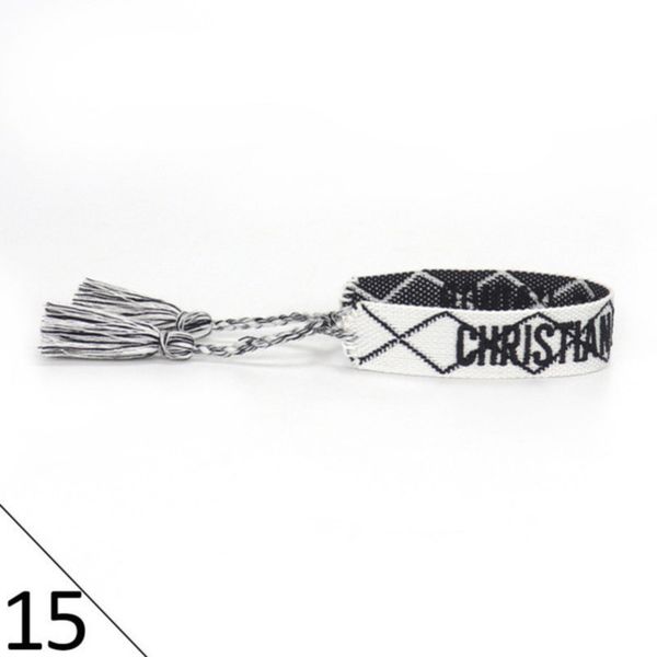 

brand luxury braided bracelet adjustable woven friendship bangle for womens mens designer letter embroidery rope bracelets jewelry gift code, Golden;silver