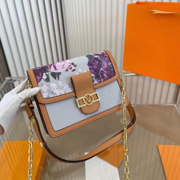 

shoulder bags dauphine fashion chain handbags crossbody women luxurys designer leather hobo totes messenger bag wallet0