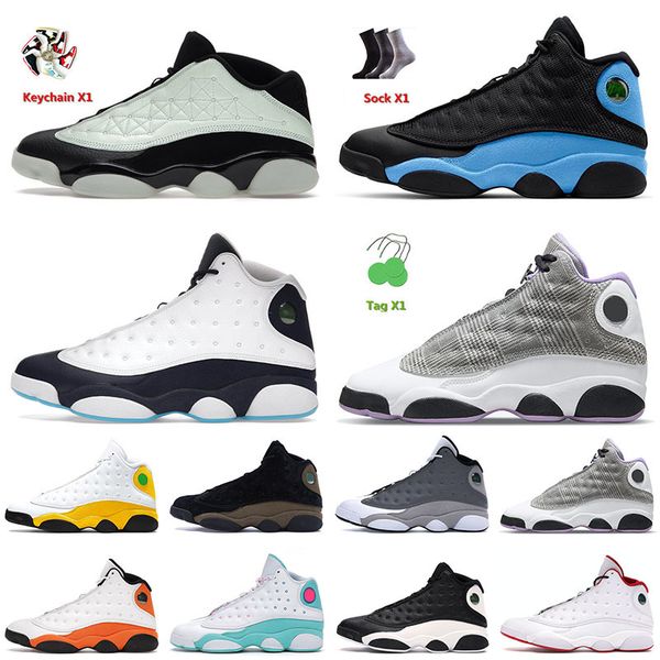 

shoes singles day 13 13s xiii jumpman mens basketball shoes obsidian houndstooth del sol court purple gold glitter brave blue men women