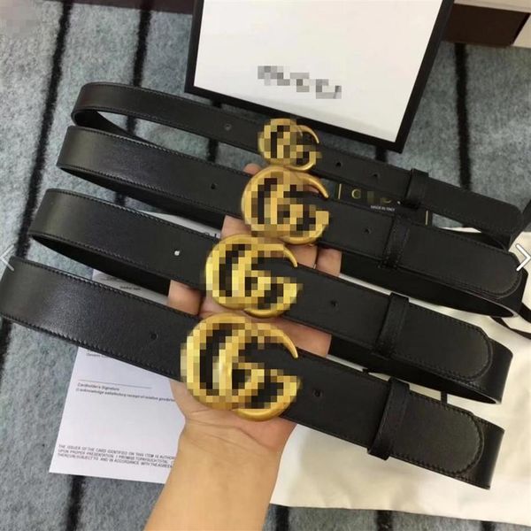 

3 8cm width mens luxury designer belts big buckle women fashion belts genuine leather waist belt2456, Black;brown