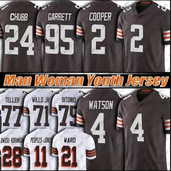 

deshaun watson jersey mens custom cleveland''browns''24 nick chubb amari cooper myles garrett denzel ward myles garrett
