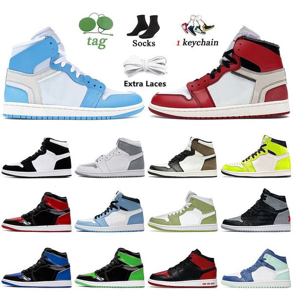 

shoe luxury fashion jumpman 1 1s basketball shoes offs university blue chicago white stealth patent bred visionaire green python 2022 sneake