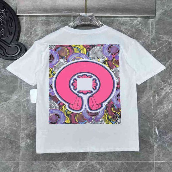 

mens fashion luxury t shirts ch brand men tees horseshoe cross designer tshirts summer loose women shirt classic man hip hop sweater sanskr, White;black