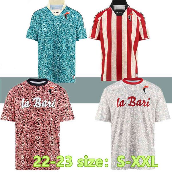 

american college football wear 2022 ssc bari special soccer jerseys limited-edition bari x lc23 home away 22 23 jersey football shirts botta, Black