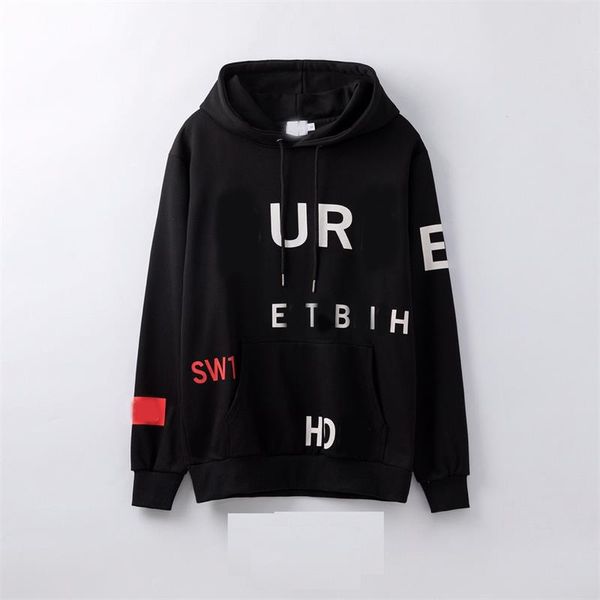 

luxurys 2022 men's hoodies fashion men hoodie autumn winter plus size round neck long sleeve hooded pullover clothes sweatshirts jacket, Black