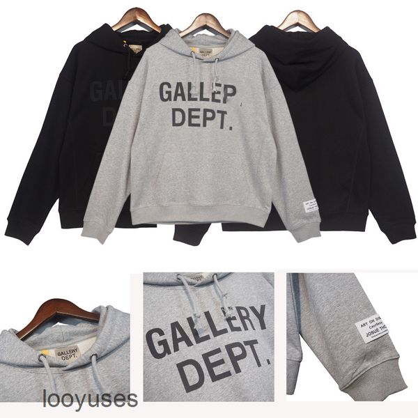 

sweatshirt hoodie designer galleryes dept men's style autumn street fashion brand printed couple pullover loose hoodie sweater, Black