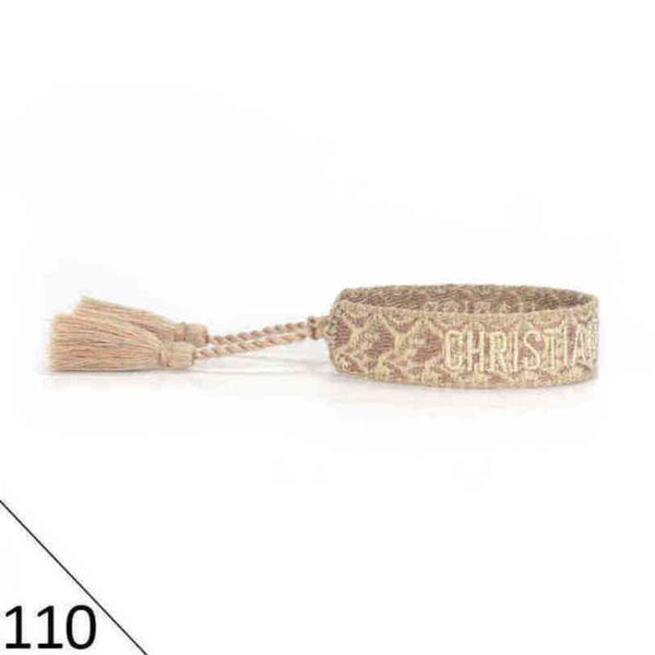 

designers brand adjustable bracelet luxury woven friendship bangle for women men vintage braided bangles embroidery tassel bracelets jewelry, Golden;silver