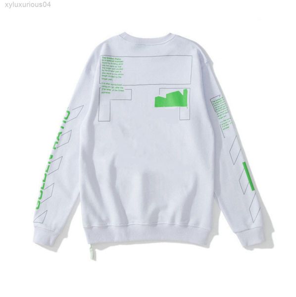 

designers hoodiemens classic offs sweatshirts fashion loose pullover hip hop oil paint back arrow x women hooded, Black