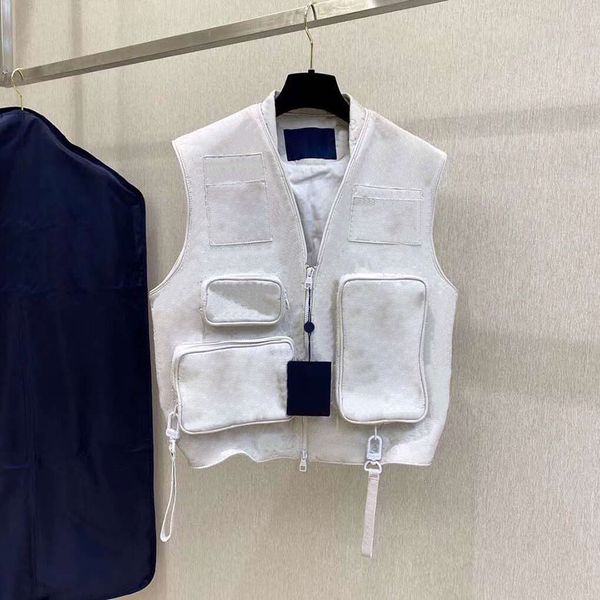 

22fw womens vest designer puffer coat fashion men vests jackets women clothes classic black white high quality