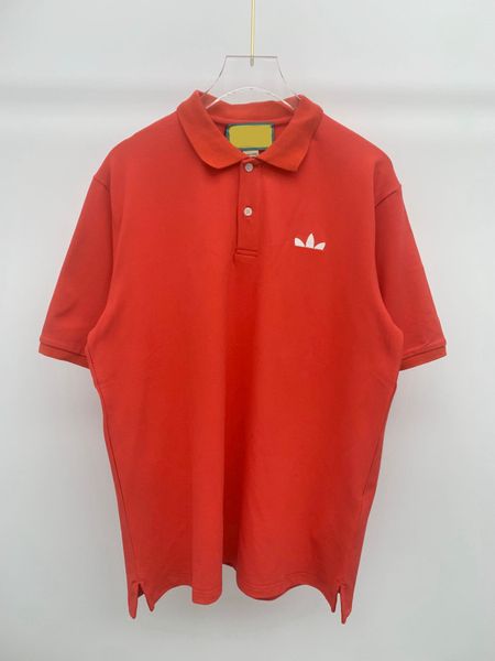 

men's plus tees & polos round neck embroidered and printed polar style summer wear with street pure cotton rwe2, Black;brown