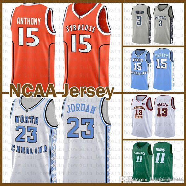 

men jersey carmelo 15 anthony university michael 23 jd kyrie lebron 23 james irving dwyane 3 wade ncaa stephen 30 curry kawhi sale jer, Black