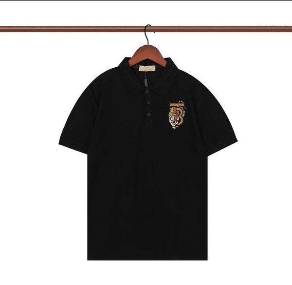 

mens polos shirt designer t-shirts summer short polo man with tiger letter embroidery tshirts streewears short sleeves casual clothing, White;black