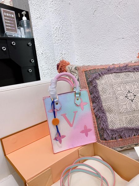 

luxury brand ladies small shopping bag designer beautiful woman tote foldable light letter sweet clutch popular handbag 14cm good quality