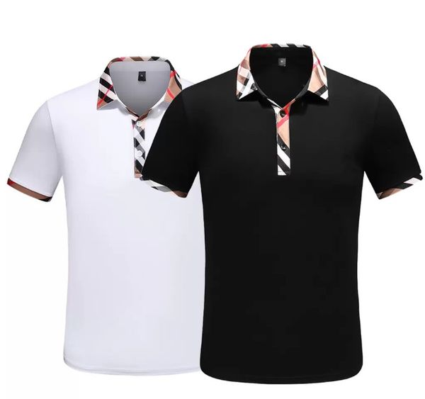 

2022 designer luxury mens polo shirts t-shirt fashion business casual short sleeve 100% cotton breathable summer clothing, White;black