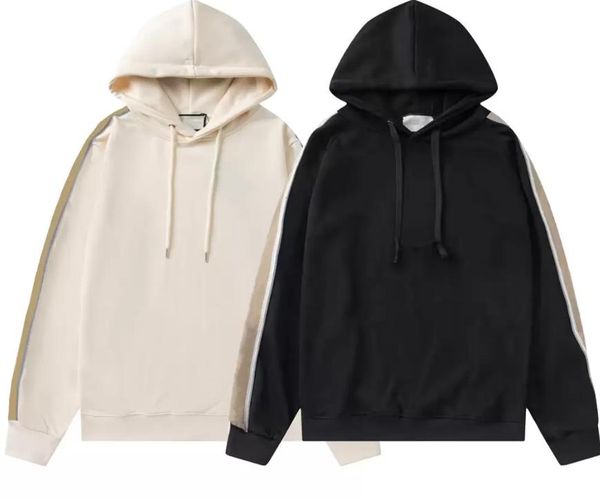 

new mens hoodies sports suit classic letters hooded pullover sweatshirt spring autumn outdoor leisure home women's sweatshirt couple c, Black