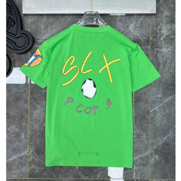 

classic men's ch t shirts brand man t-shirt luxury summer women cross sanskrit tees letter designer tshirts boy loose round neck shirt, White;black