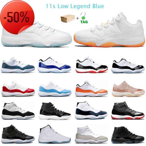 

boots 11s low legend blue men women basketball shoes 11 concord bright citrus jubilee 25th anniversary prom night metallic silver mens train, Black