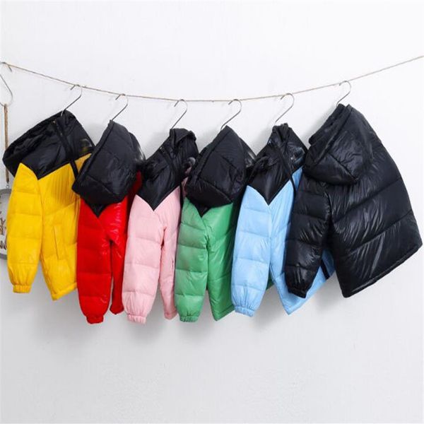 

arrivals children hooded down coat jacket autumn winter boys girls cotton-padded parka & coats thicken warm jackets kids outwear253b, Blue;gray