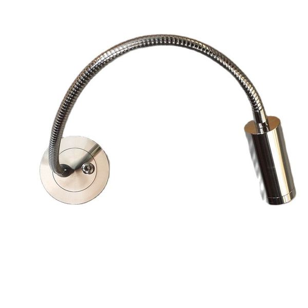 

ch recessed wall sconces bedside lamp flush lighting on headboard slim plate flexible arm on/off switch 3w led chrome finish for l residenti