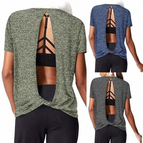 

women's blouses & shirts women's blouses & shirts fashion hollow backless blouse shirt loose o-neck tee summer casual ladies fema, White