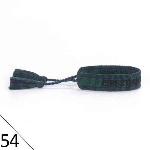 

fashion brand bracelets woven friendship for womens handmade braided luxury bracelet designers with tassel print embroidery mens jewelry ban, Golden;silver